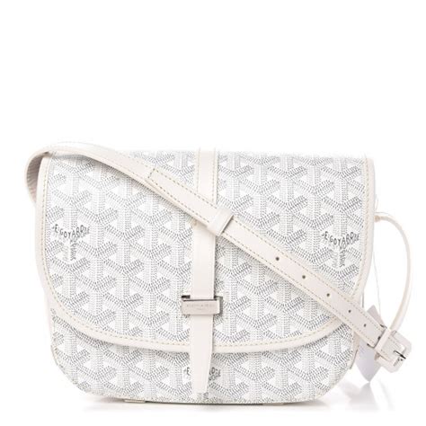 white goyard messenger bag|Goyard belvedere bag price.